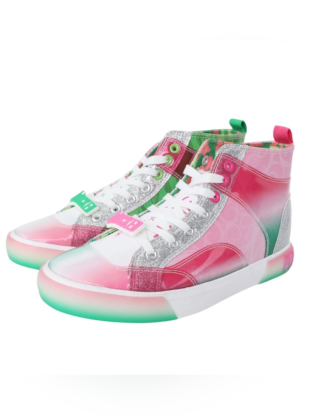 Ground Up Wicked inspired ombré high top lace up sneakers shoes